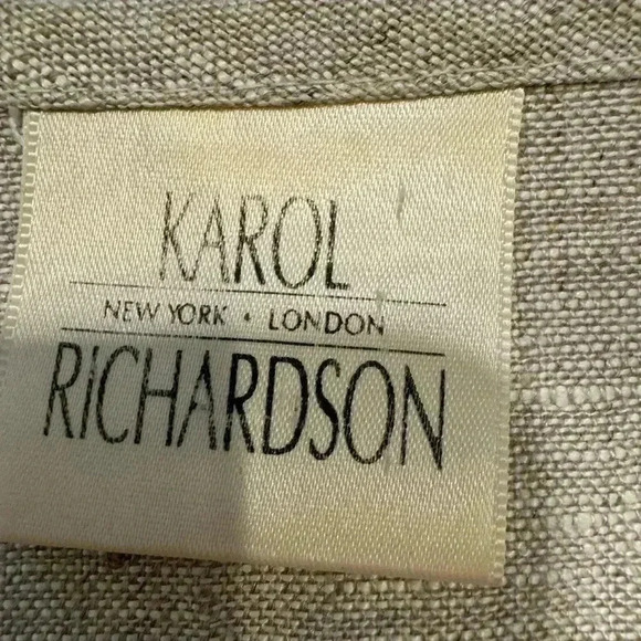 Karol Richardson 100% linen short casual jacket. Cuff sleeve size small - Picture 5 of 10